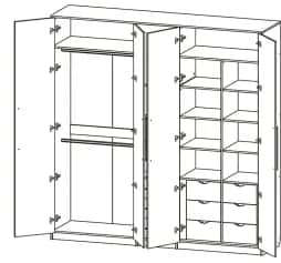 Шкаф для одежды и белья РУМЕР-2 - изображение 4