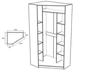 Шкаф для одежды и белья СТИВ - изображение 2