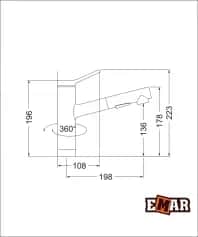 Смеситель EMAR гранит ЕС-3012, смеситель - изображение 4