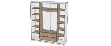 Шкаф для одежды и белья ЧЕСТЕР-2 - изображение 4