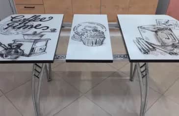 Стол обеденный COFFEE TIME; стол обеденный раздвижной - изображение 4