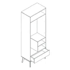 Шкаф для одежды и белья КАЛГАРИ - изображение 2