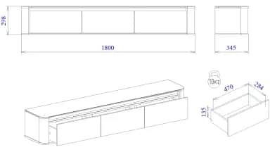 Тумба ТВ ЛАЦИО - изображение 3
