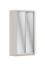 Шкаф для одежды и белья МАРК (УГЛОВОЙ левый); шкаф-купе 2 дв. 1200*900*2300, (с зеркалом, без ящиков) - изображение 1