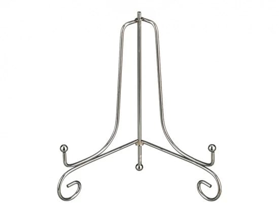 Подставка для тарелок (1 шт.) 11*17*16 см. металлическая. серебро (из комплекта арт. 86-1003), норма - фото 1