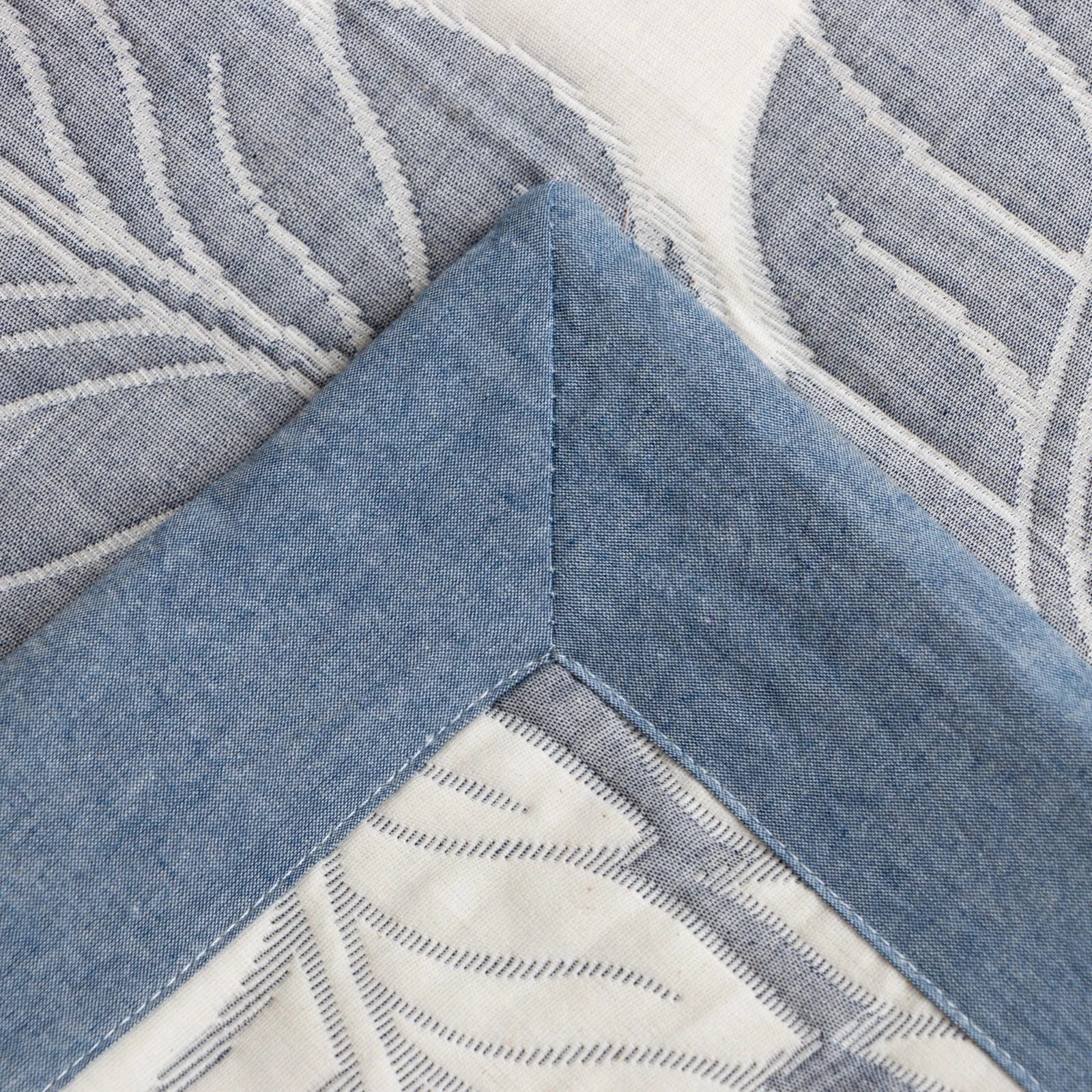 Покрывало "Этель" "Листопад" 180*240 см, цв.синий, 100%хлопок, 300гр/м2 7548518, норма - фото 3