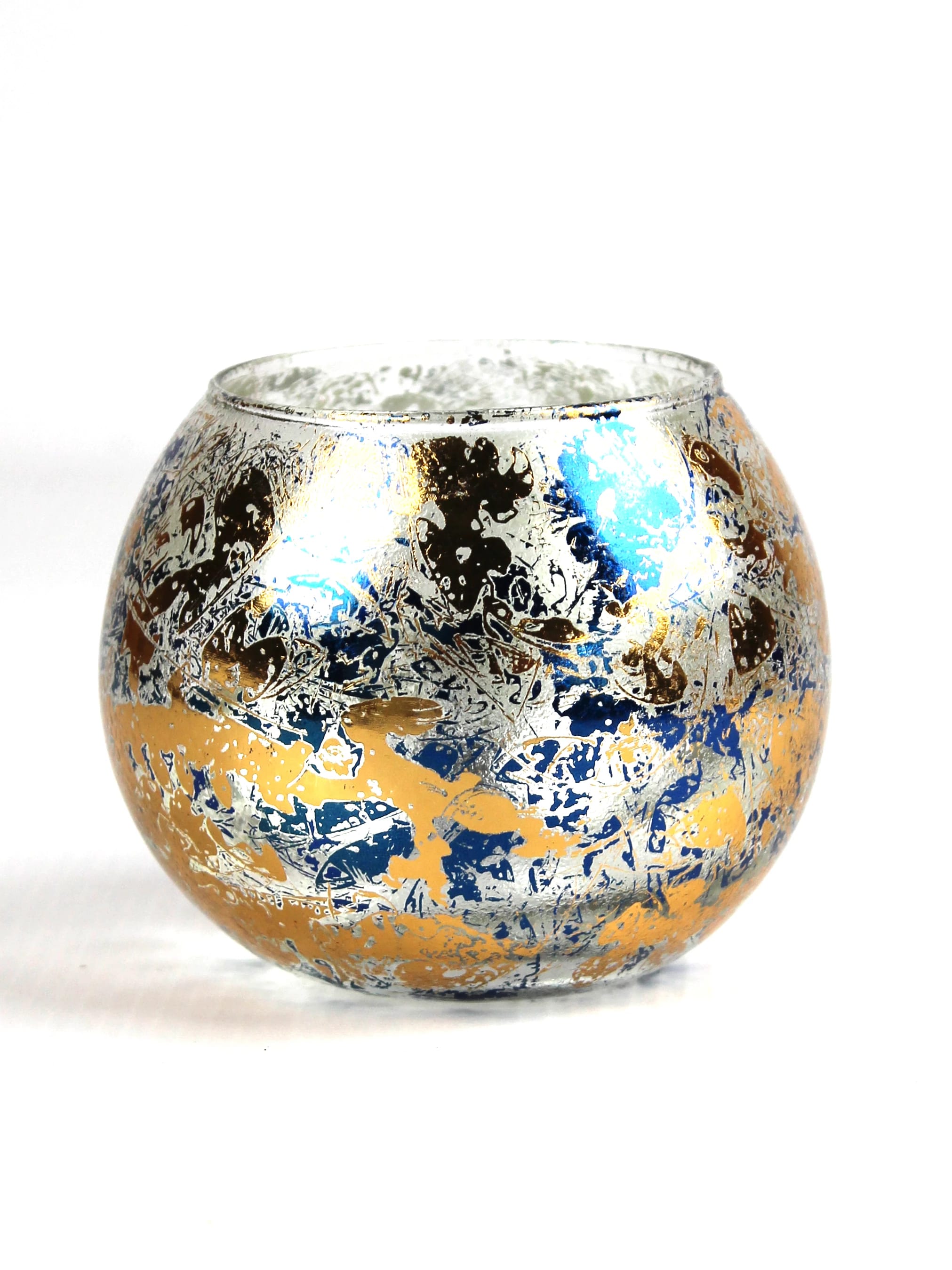 Подсвечник (шар) h79 декор. НГ (арт.7708/079/p080), норма - фото 1