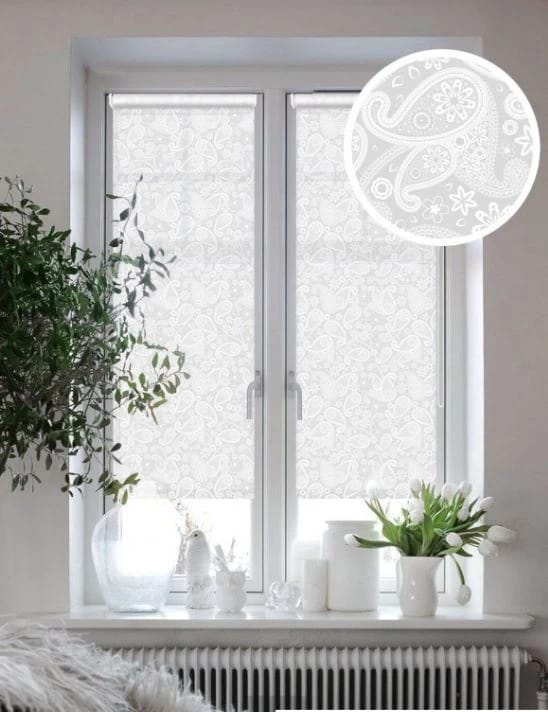 МИНИРОЛЛО ШАНТАЛЬ БЕЛЫЙ, 43Х160 СМ, (АРТ. 82317043160), норма - фото 1