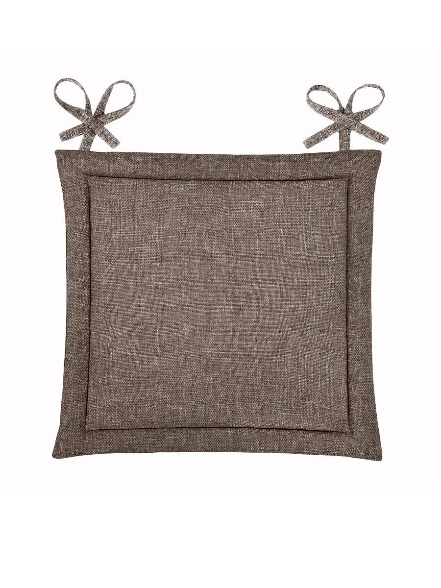 Подушка на стул Волшебная Ночь рогожка 40/40 шоколад 74, норма - фото 1