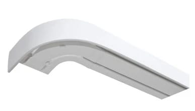 Карниз шиный, комплектный, 2-х рядный "Классика", пластик, белый, 160см, норма - фото 1