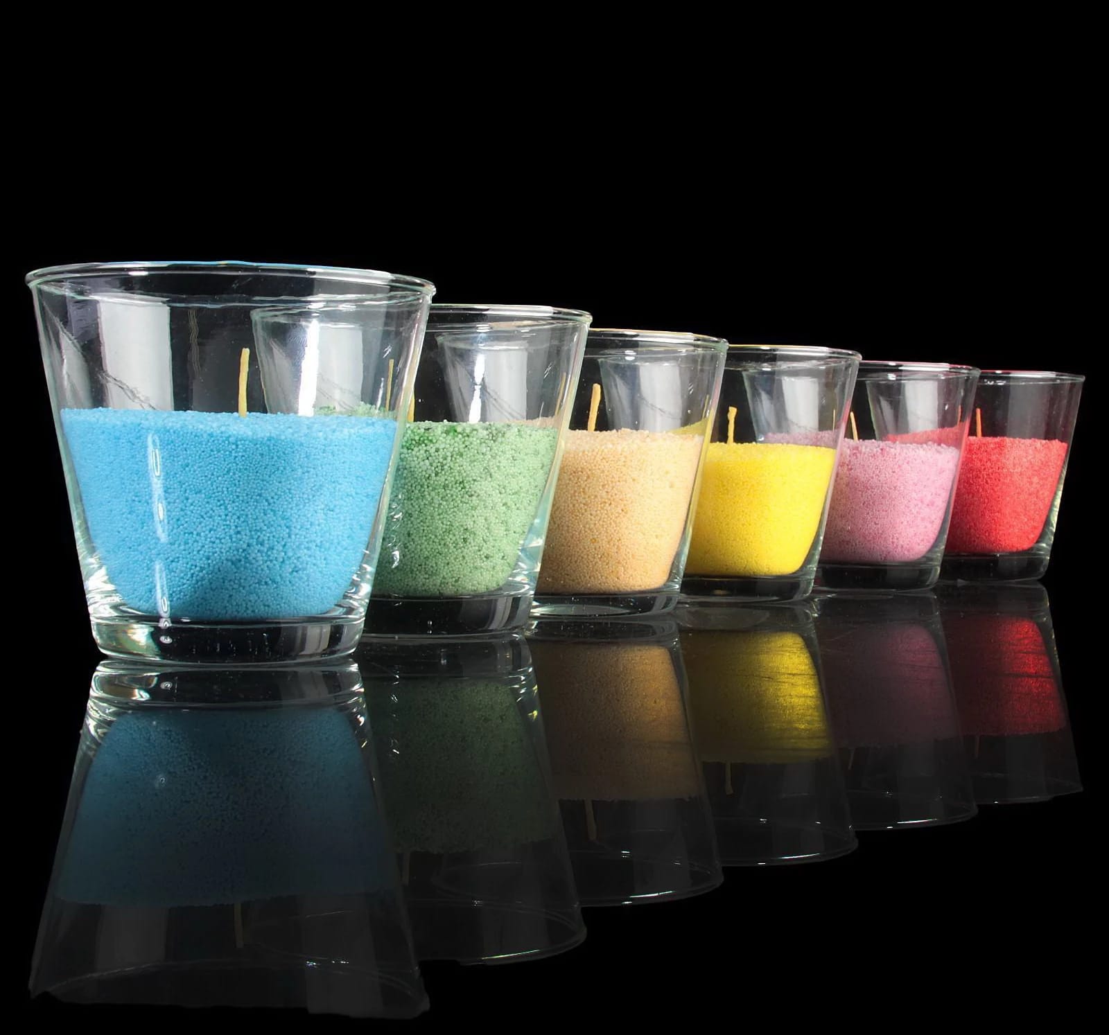 Свеча насыпная, в гранулах, в банке с 12 фитилями, белая, 8,5×10,5 см 4478647, норма - фото 3