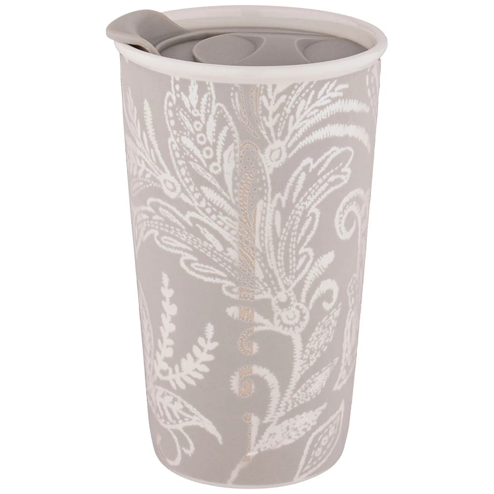 Кружка с пластиковой крышкой "Кофемания" 430мл (кор=24шт.) (арт.756-276), норма - фото 1