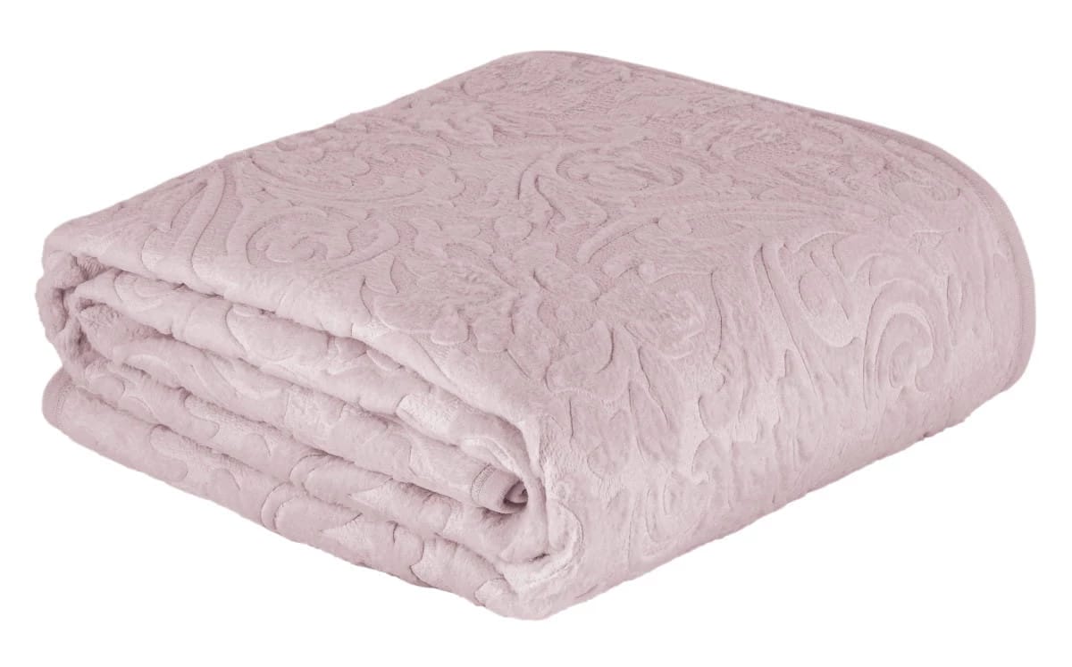 Плед Arya С Тиснением 220x240 Valencia Сухая Роза, норма - фото 2