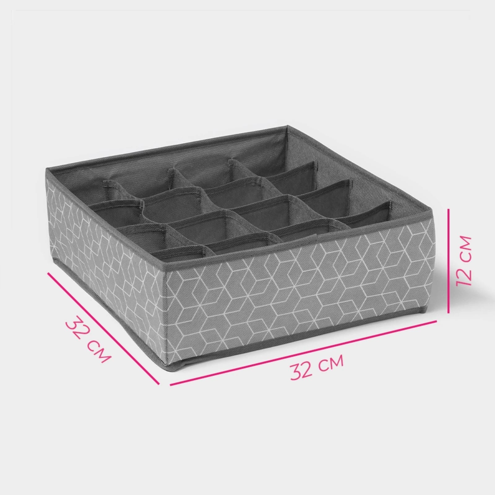 Органайзер для белья 16 ячеек "Фора" 32х32х12 см   7530149, норма - фото 1