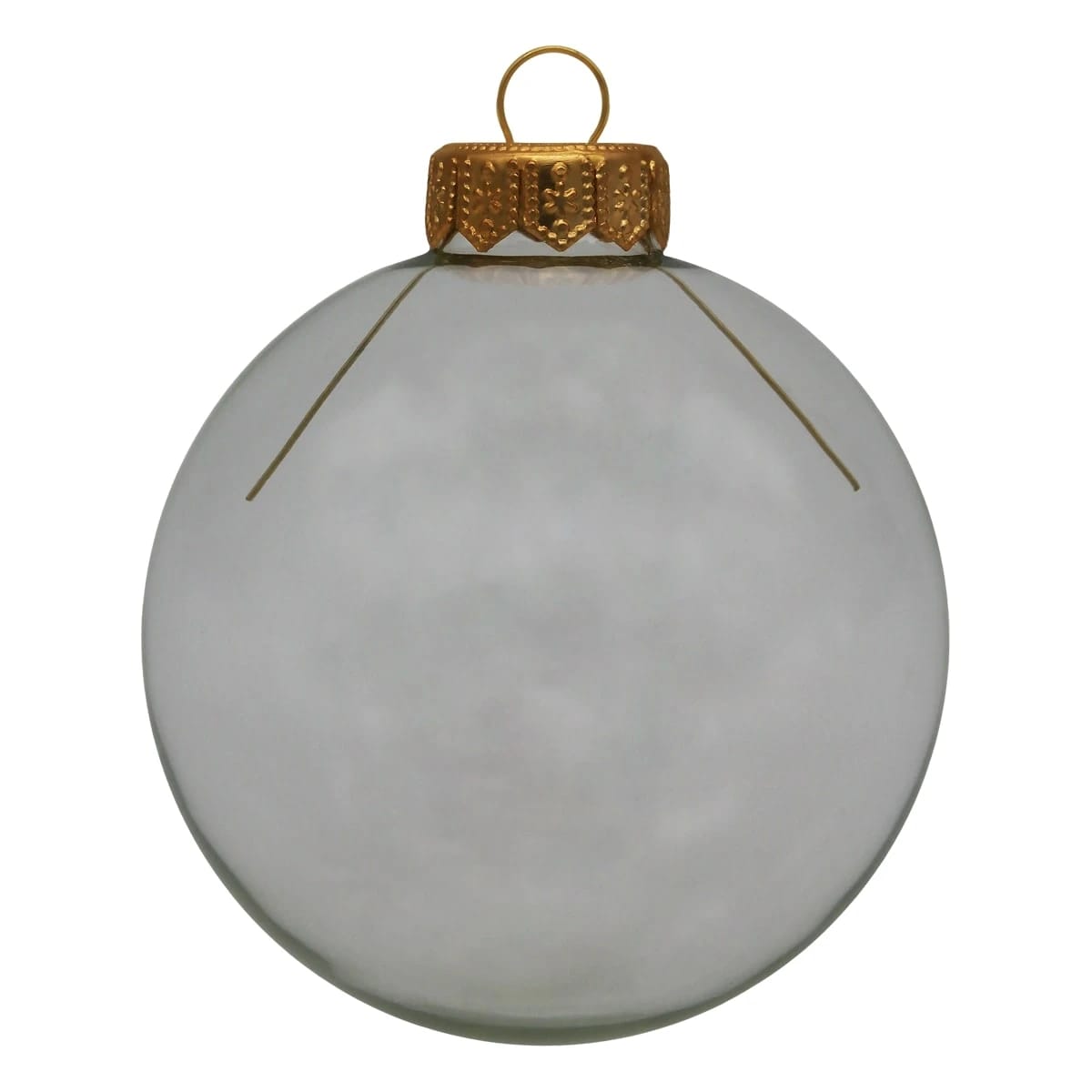 ШАР "ПРОЗРАЧНЫЙ" С ЗОЛОТЫМ КОЛПАЧКОМ, 85 ММ, П/У. (АРТ. КУ-85-П), норма - фото 1