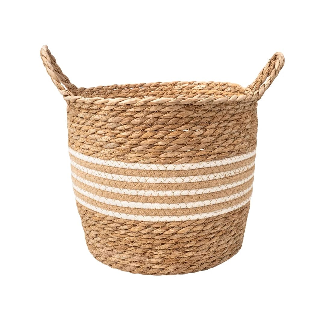 Корзина для хранения "Ява", Д280 Ш280 В260, натуральный, белый, норма - фото 1