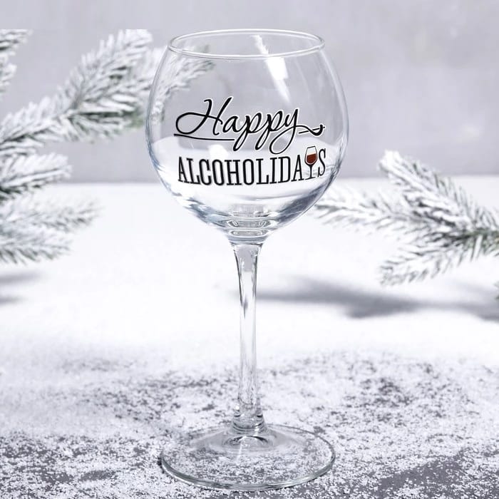 Бокал для вина "Алкохолидейс" 350мл 4410976, норма - фото 1