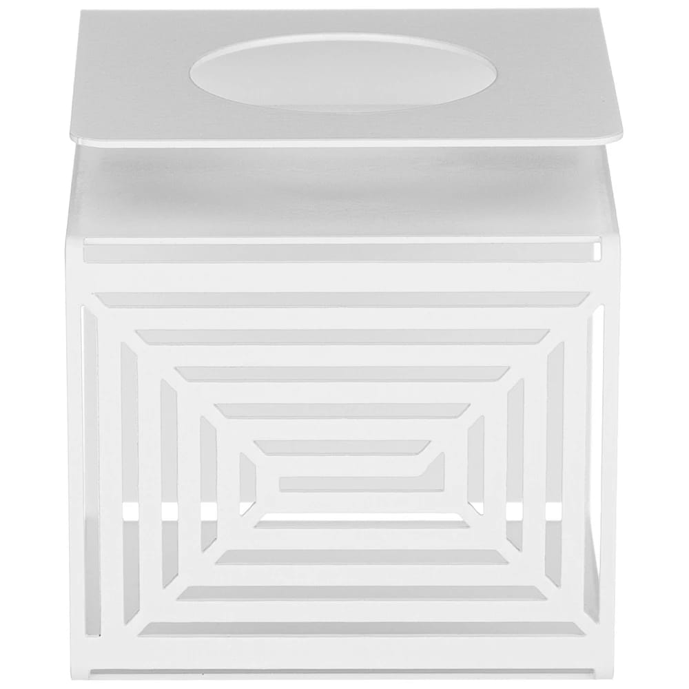 Подсвечник "Лабиринт" 7*7*7,5 см, бел. (арт. 898-175), норма - фото 2