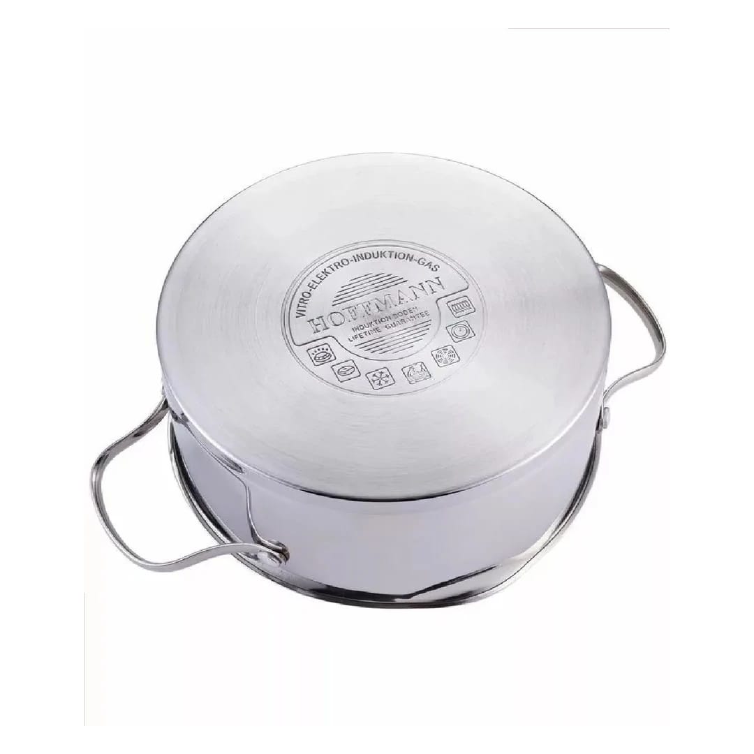 Кастрюля 2,6 л/ 18 см со сливом, нерж. сталь (арт.НМ 5618), норма - фото 6