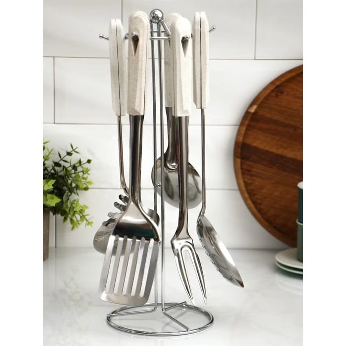 Набор кухонных принадлежностей "Соната" 6 предметов на подставке 4453196, норма - фото 1