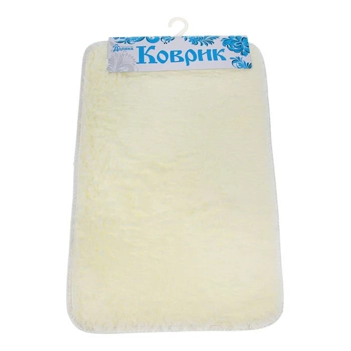 Коврик для ванной "Пушистик" 40х60 см, белый, норма - фото 1