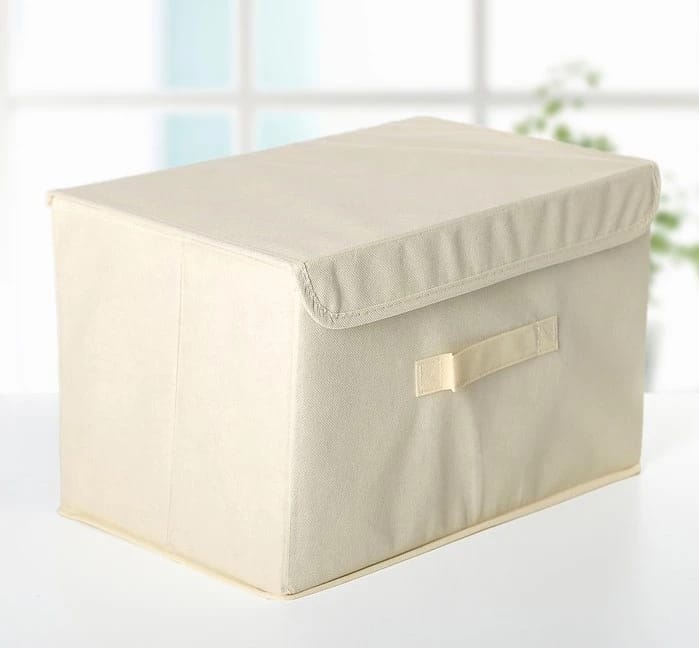 КОРОБ ДЛЯ ХРАНЕНИЯ 37Х24Х24 СМ "АЛВА" ЦВЕТ БЕЖЕВЫЙ 4087818, норма - фото 1