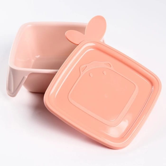 Тарелка детская с крышкой Lalababy Play with Me Birdie (арт. 1343 карамельный), норма - фото 1