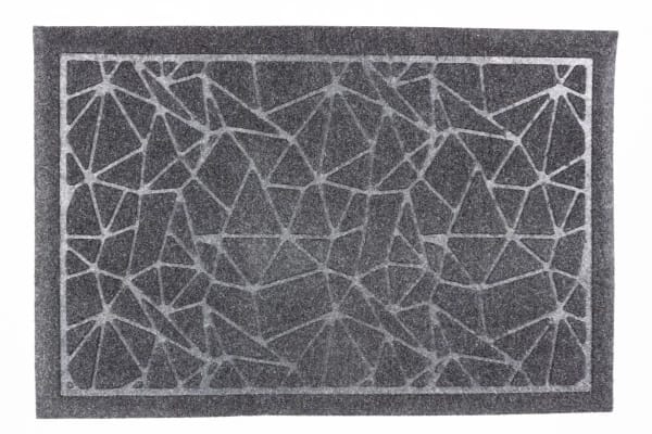 Коврик влаговпит. "Прест", 60*90 см Геометрия серый, норма - фото 1