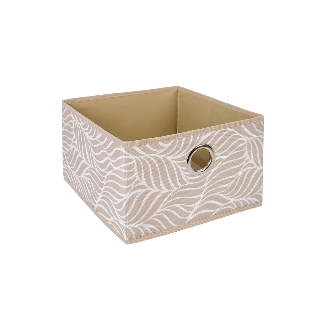 Короб для хранения "Листья", Д280 Ш280 В180, бежевый, норма - фото 1