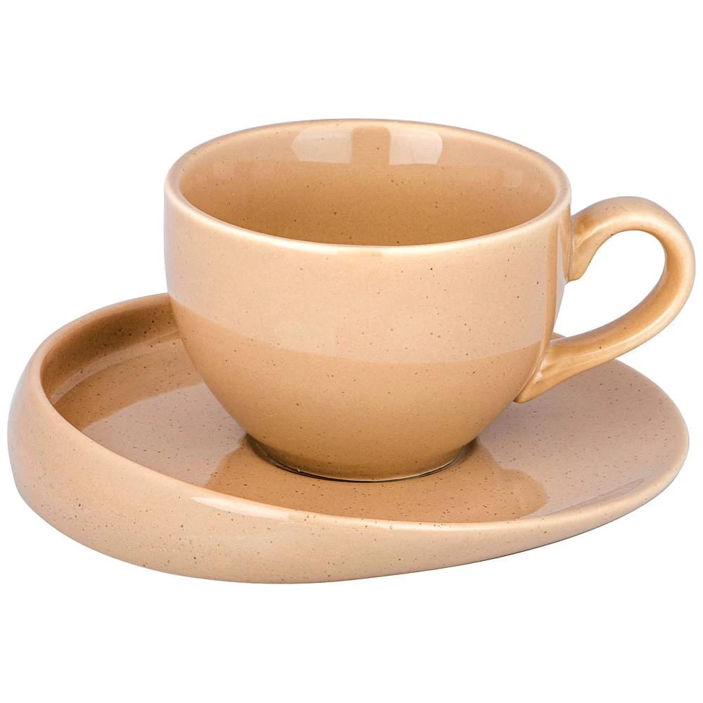 Чайная пара Bronco "Fusion" 220 мл, крем. (кор.=24 наб.) (арт.263-1222), норма - фото 1