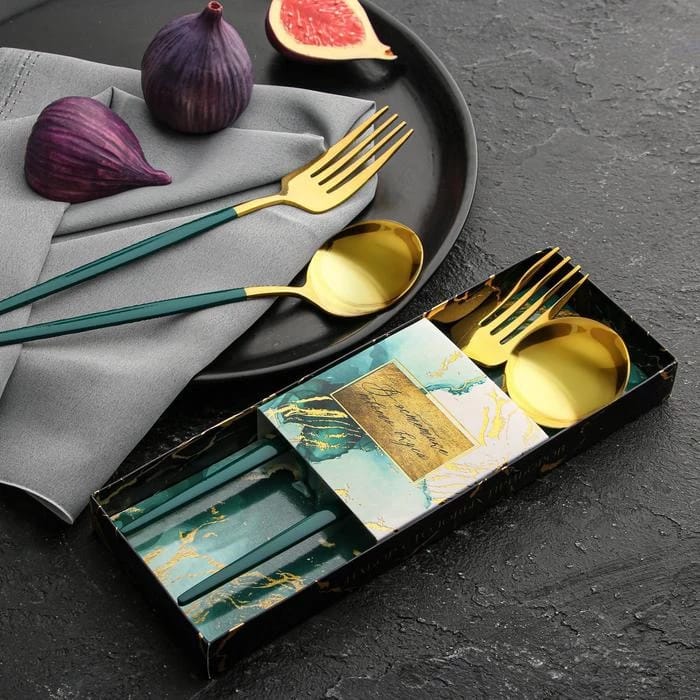 Набор столовых приборов "В эстетике твоего вкуса" 2 шт., 22,5х8 см  5418109, норма - фото 1