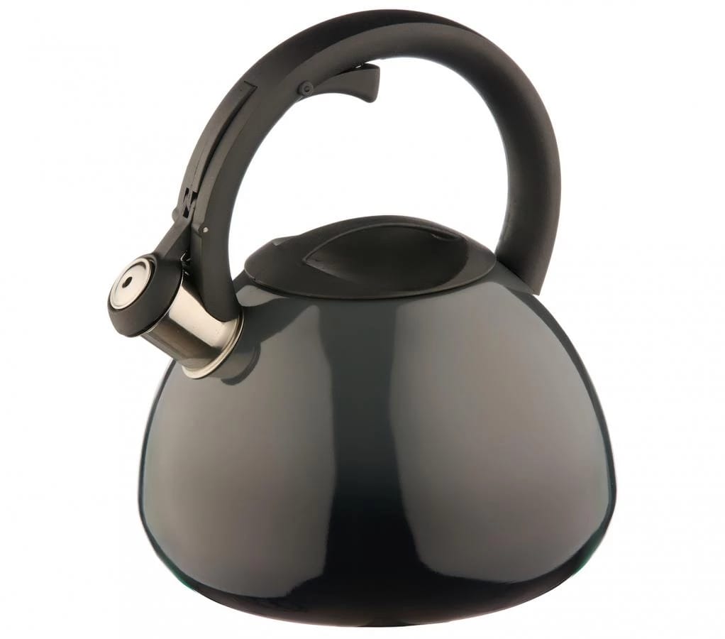 Чайник 2,8 л со свистком, индукция, двухцветный [черный] (арт.КТ-138BK), норма - фото 1