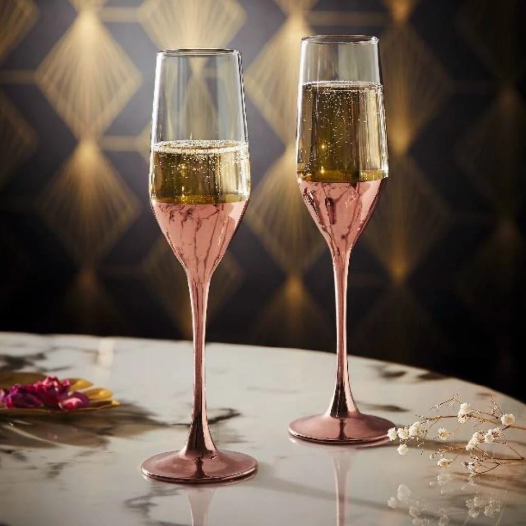 Набор бокалов для шампанского "Электрическая медь" 4 шт.*160 мл (арт. O0082), норма - фото 2