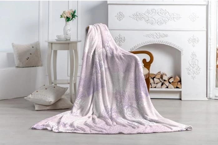 Плед Павлина 150х200 см, сиреневый аэрософт 190 г/м пэ100% 5282576, норма - фото 1