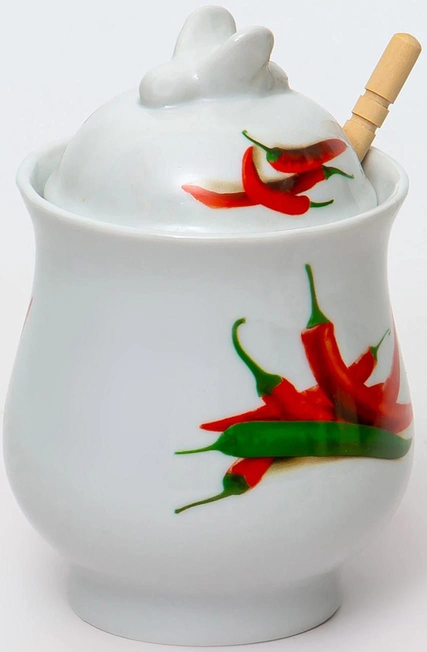 Баночка для мёда с ложкой PARTY TIME "Чили" (арт. 102-05079), норма - фото 2
