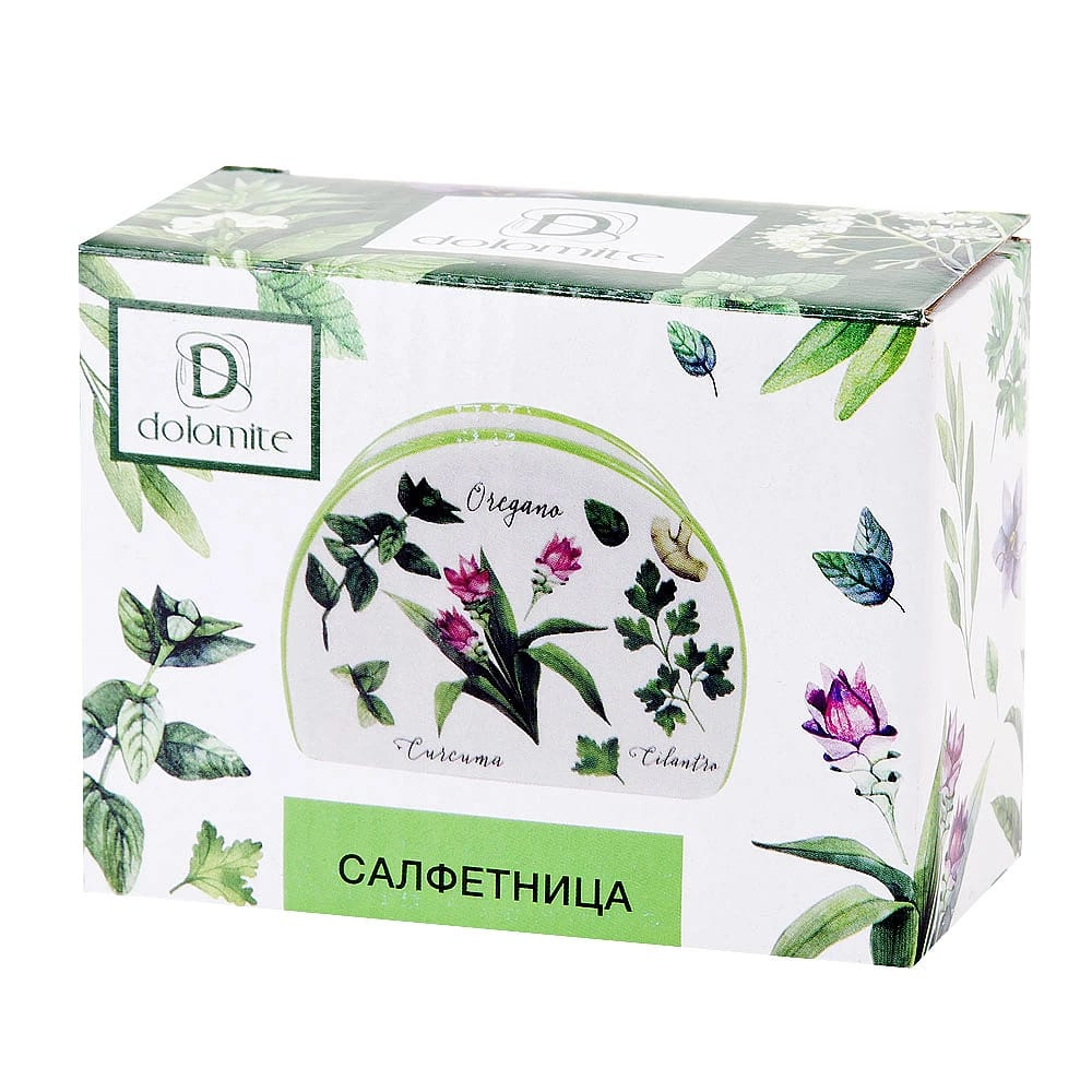 Салфетница "Душистые травы" 10,5*5*9см. (керамика) (подарочная упаковка) (арт. L2520949), норма - фото 2