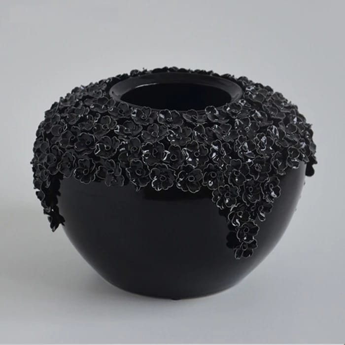 Ваза "Пена" шарик 22см. черная (арт. 2953309), норма - фото 1