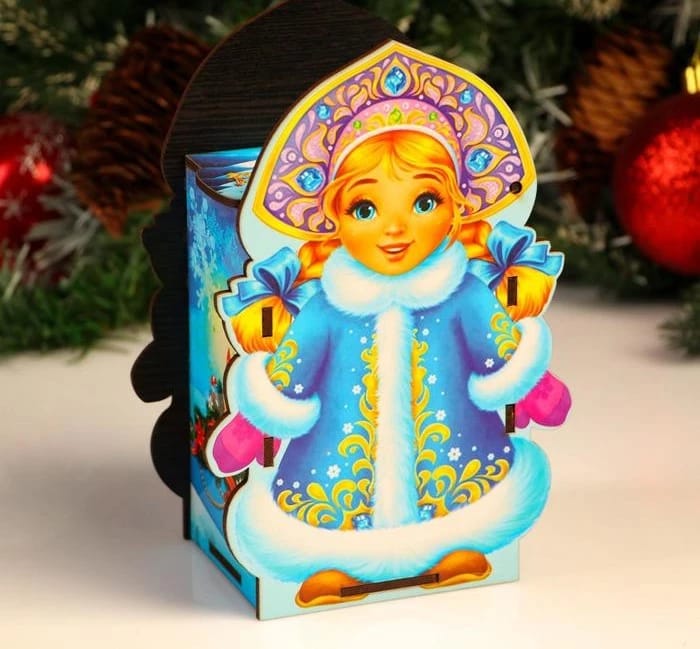 Шкатулка "Снегурочка" 23,3х9,5х7,8 см, микс 5452017, норма - фото 1