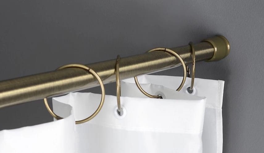 Карниз для занавесок 105-190 см, диаметр 19/22 мм antique bronze, норма - фото 1