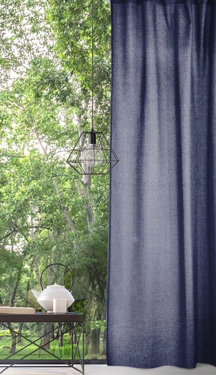 КОМПЛЕКТ ШТОР ВОЛШЕБНАЯ НОЧЬ РОГОЖКА 165/270СМ - 2ПР. (ДТ172 Ш0136 КШК038 ИНДИГО 58), норма - фото 1