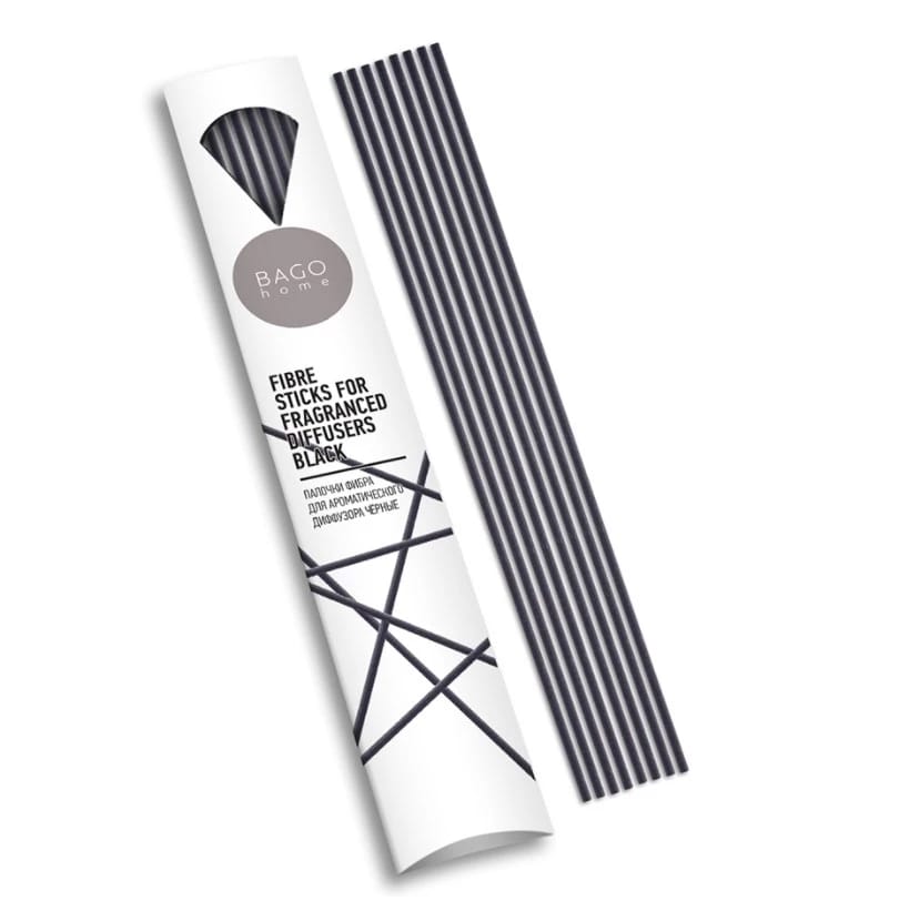 Палочки для ароматического диффузора фибра 20 см BAGO черные,BGH0002, норма - фото 1