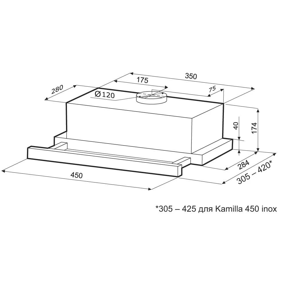 KRONA KAMILLA 450 BLACK, норма - фото 2