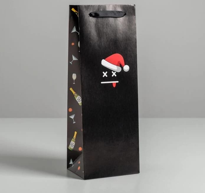 Пакет под бутылку «Похмелье близко», 13×36×10 см   5013010, норма - фото 1