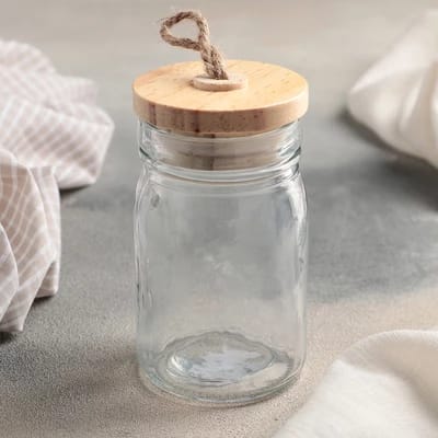 Банка для сыпучих продуктов "Эко" 250 мл, 6,5х12 см 4336515, норма - фото 1