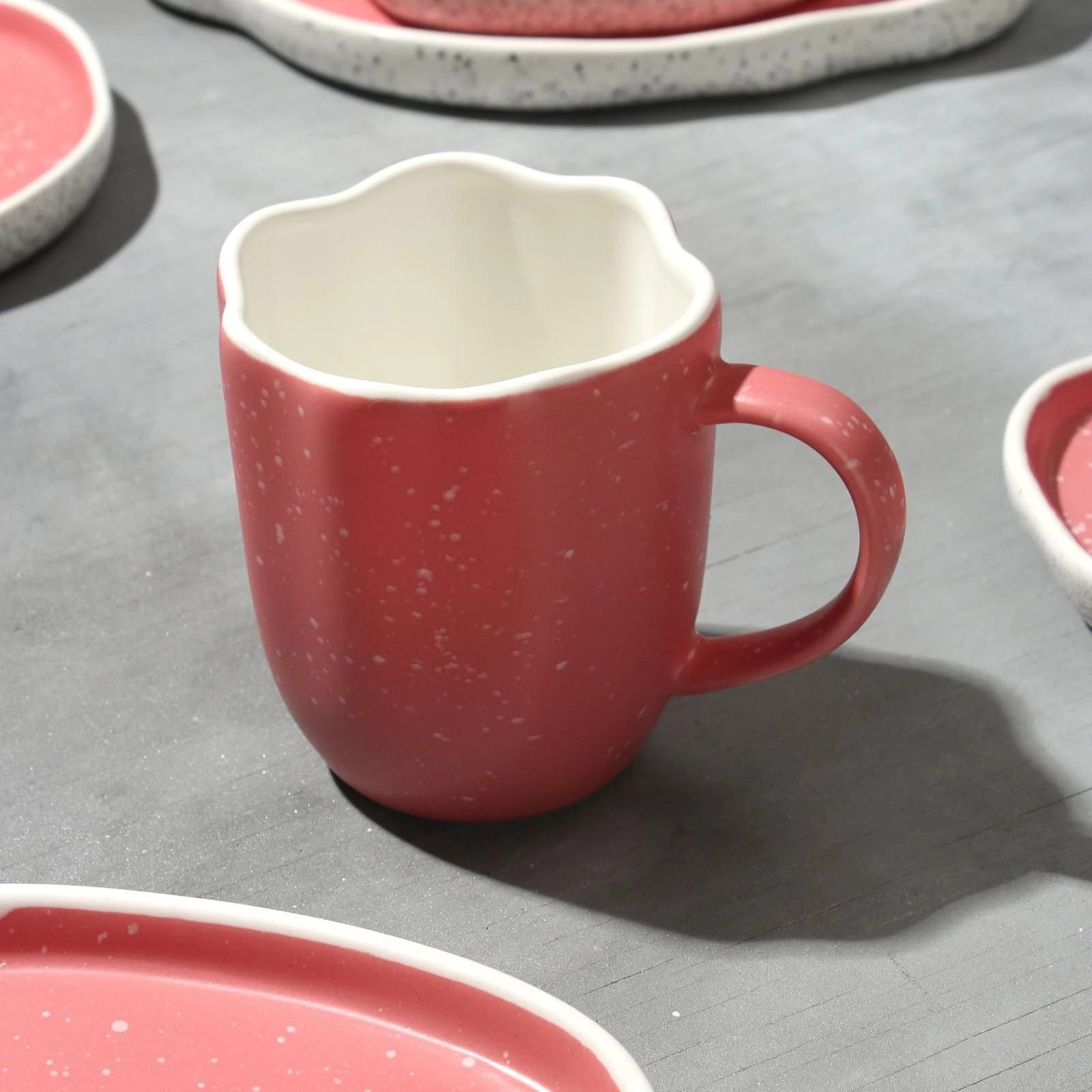 Кружка неровный край "Розовая" 350 мл  6776531, норма - фото 1