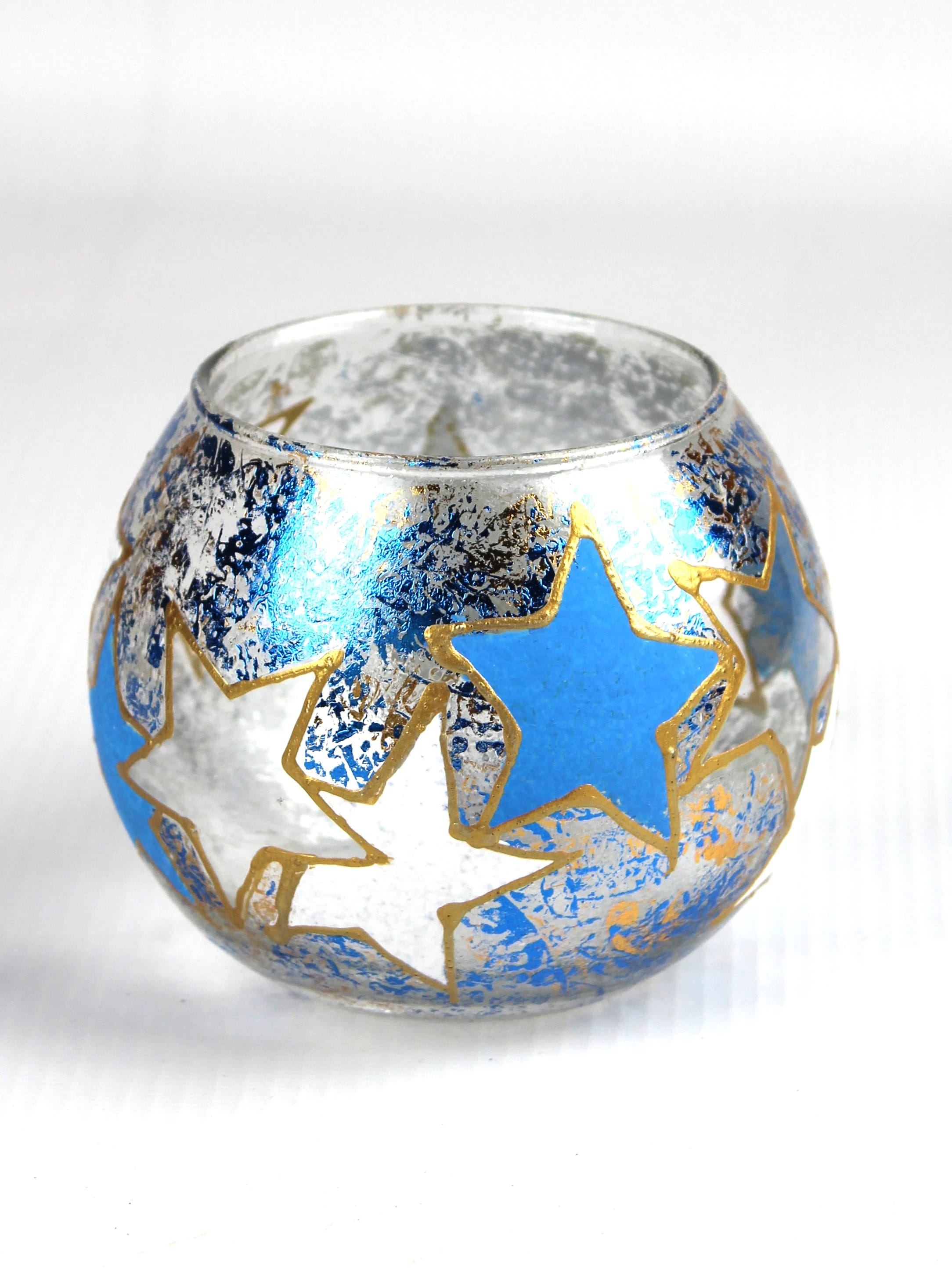 Подсвечник (шар) h79 декор. НГ (арт.7708/079/p086), норма - фото 1