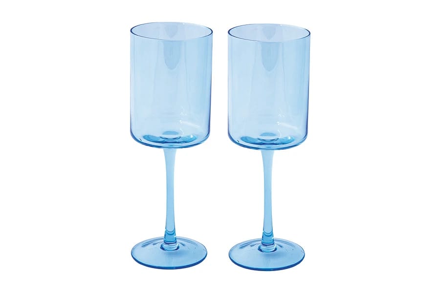Набор бокалов для вина "Rainbow" 2 шт.*0.38 л (голубой), п/у. (арт. EL-R4005/RABL), норма - фото 1