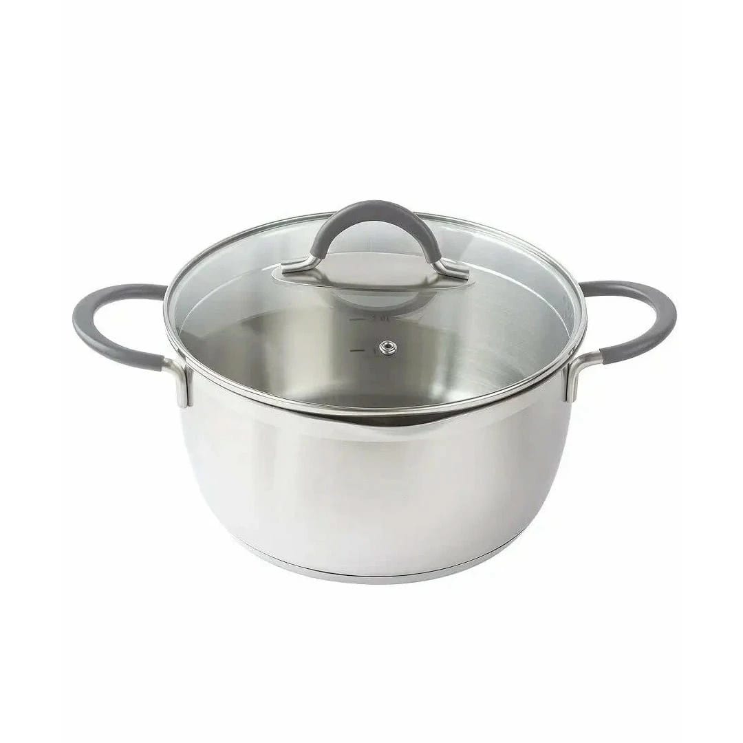 Кастрюля с 2-мя носиками с крышкой 4,9л "ИДЕАЛ" с силикон. ручками (арт. ID-2449), норма - фото 6