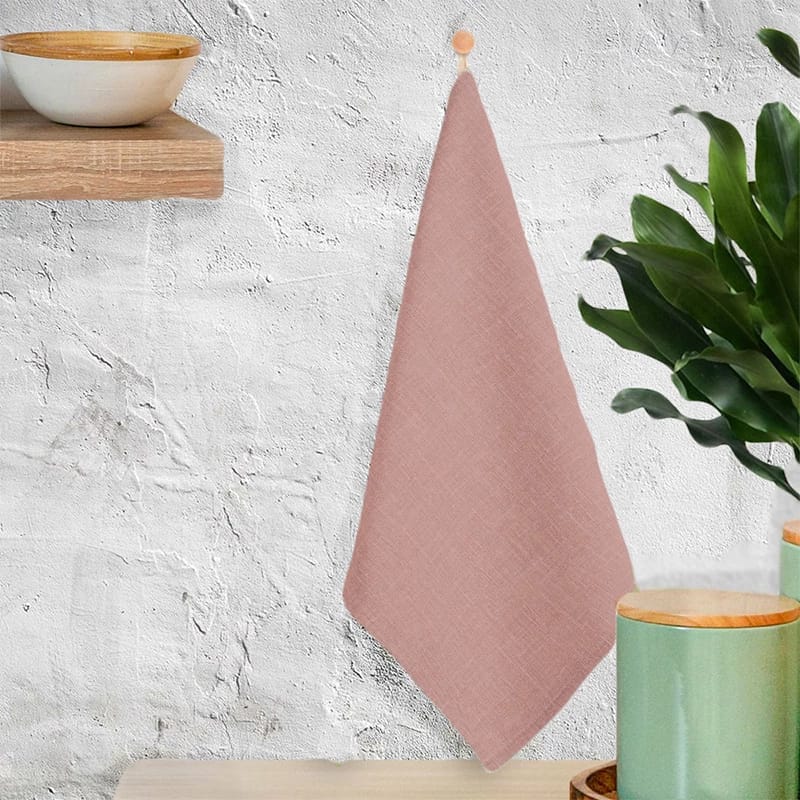 ПОЛОТЕНЦЕ С ПЕТЕЛЬКОЙ КИПЕРНАЯ ЛЕНТА,(ПУДРОВЫЙ), 45*60 ,ПАКЕТ ,ФЛАЕР. АРТ.01043, норма - фото 1