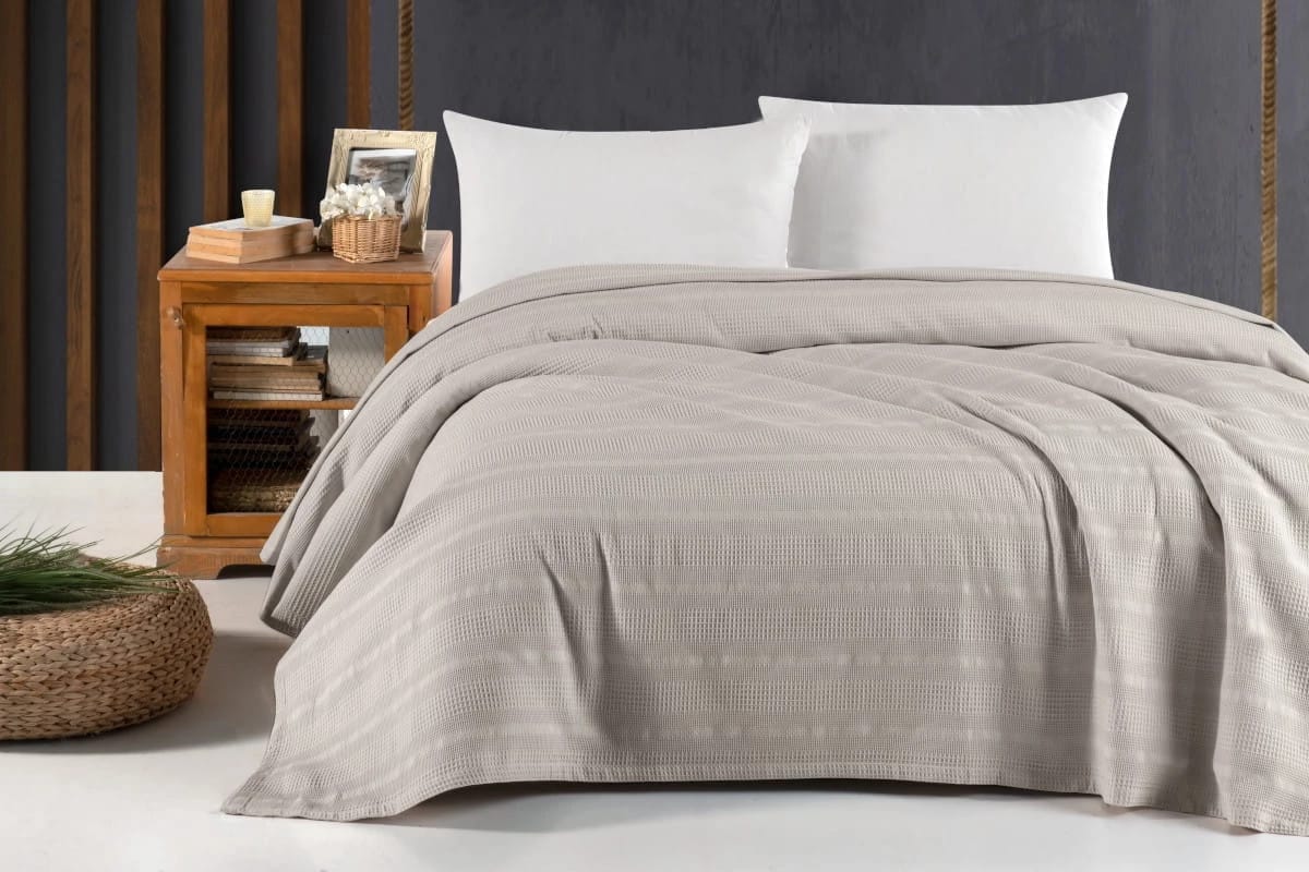 Плед Arya из Хлопка 160x235 Joyce Серый, норма - фото 1